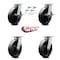 Service Caster 8 Inch Kingpinless Glass Filled Nylon Wheel Caster Swivel Locks 2 Brakes, 4PK SCC-KP30S820-GFNR-SLB-BSL-2-BSL-2 - alternate 7